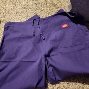 Dickies Purple Scrub pants size lg